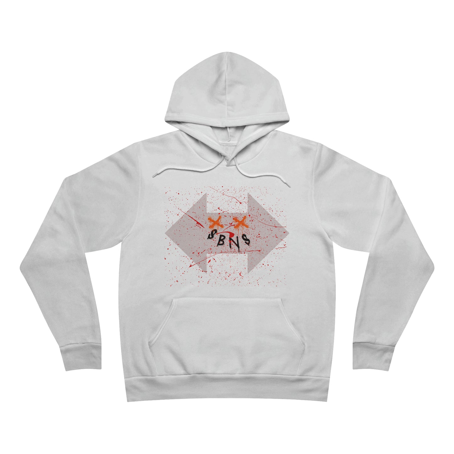 Unisex Sponge Fleece Pullover Hoodie White