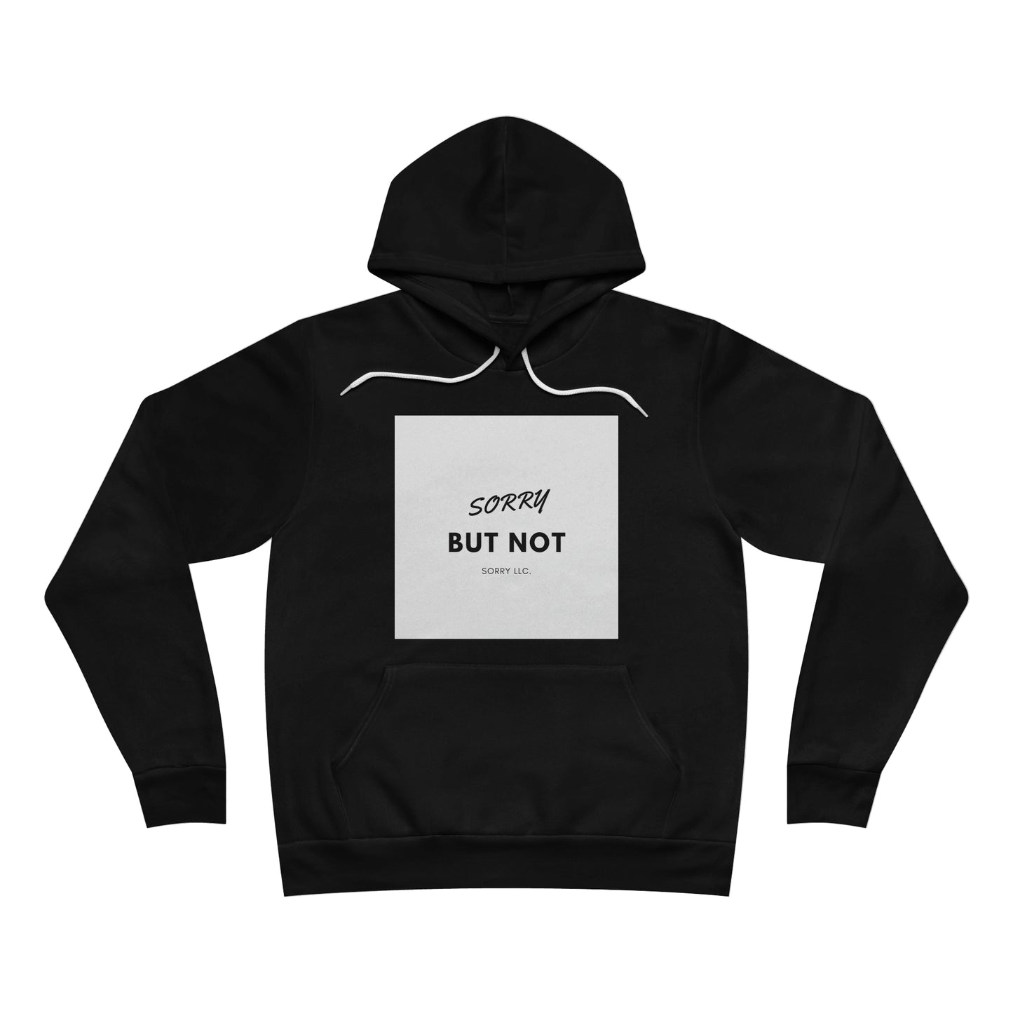 Unisex Sponge Fleece Pullover Hoodie Black