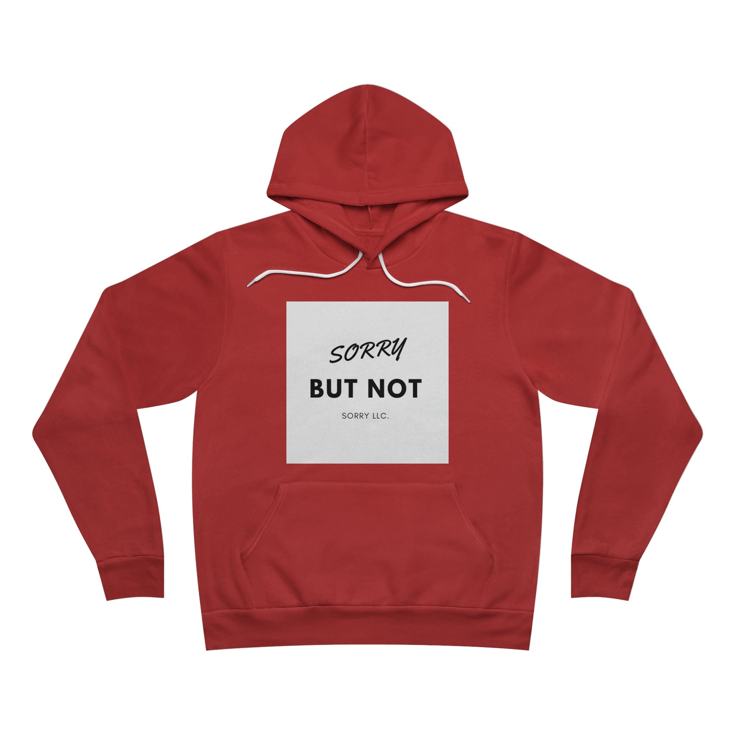 Unisex Sponge Fleece Pullover Hoodie Red