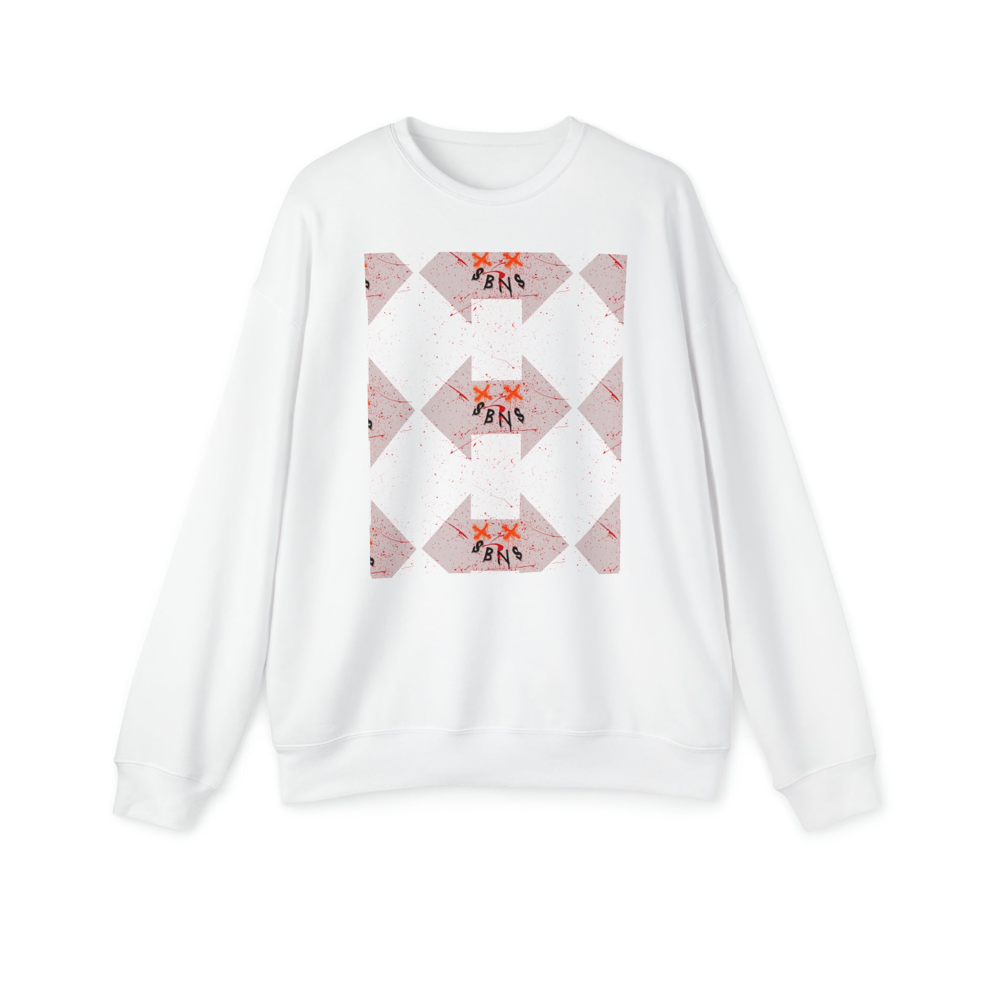Unisex Drop Shoulder Sweatshirt White