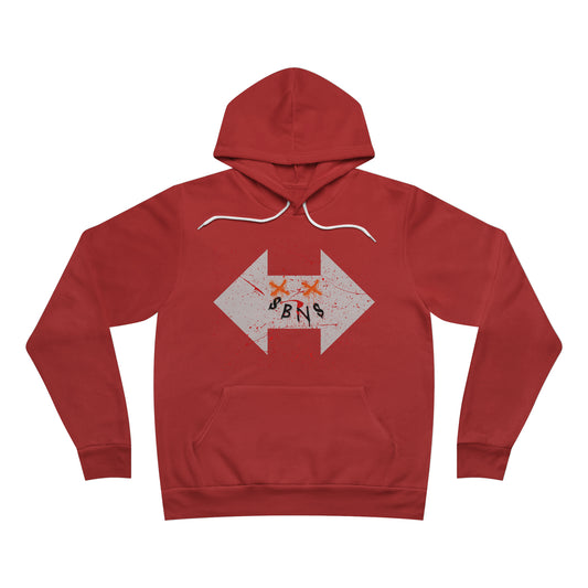 Unisex Sponge Fleece Pullover Hoodie Red
