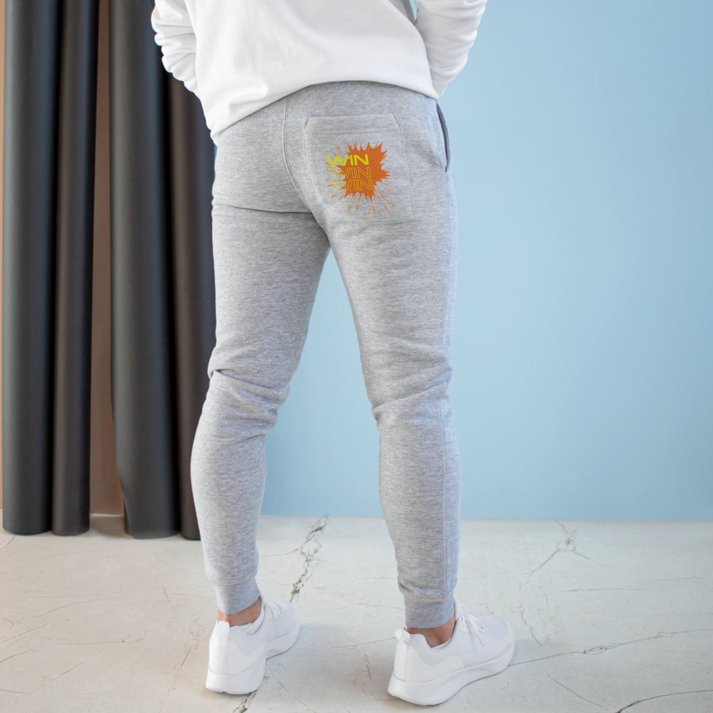 Unisex Fleece Joggers Heather Grey