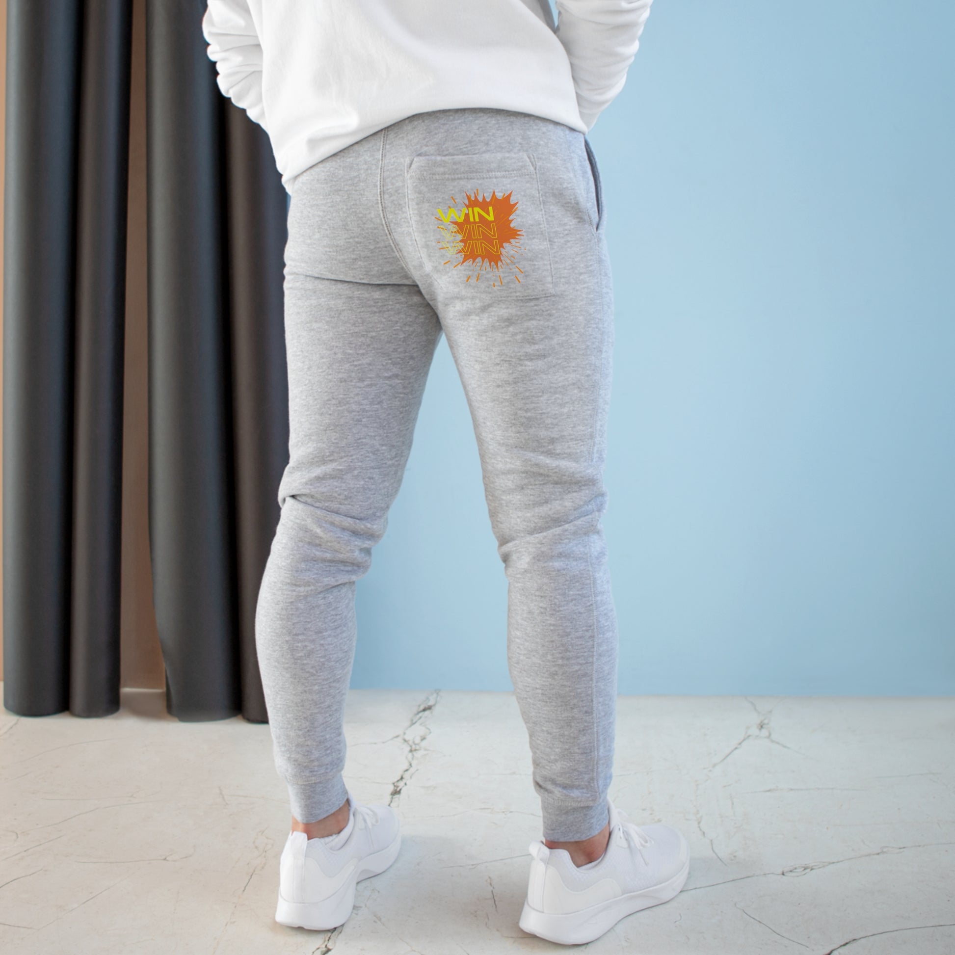 Unisex Fleece Joggers Heather Grey