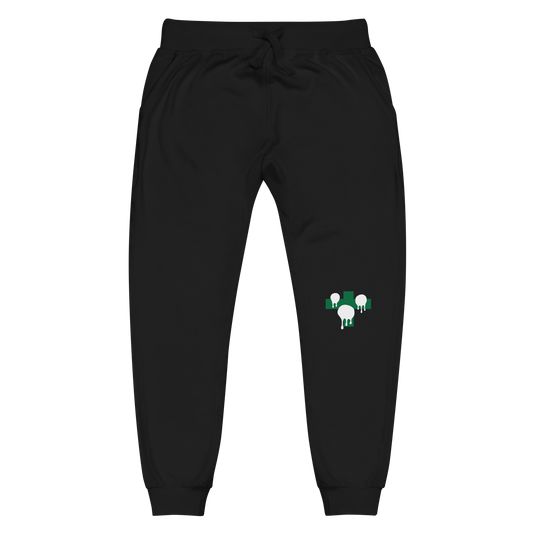Unisex fleece sweatpants Black