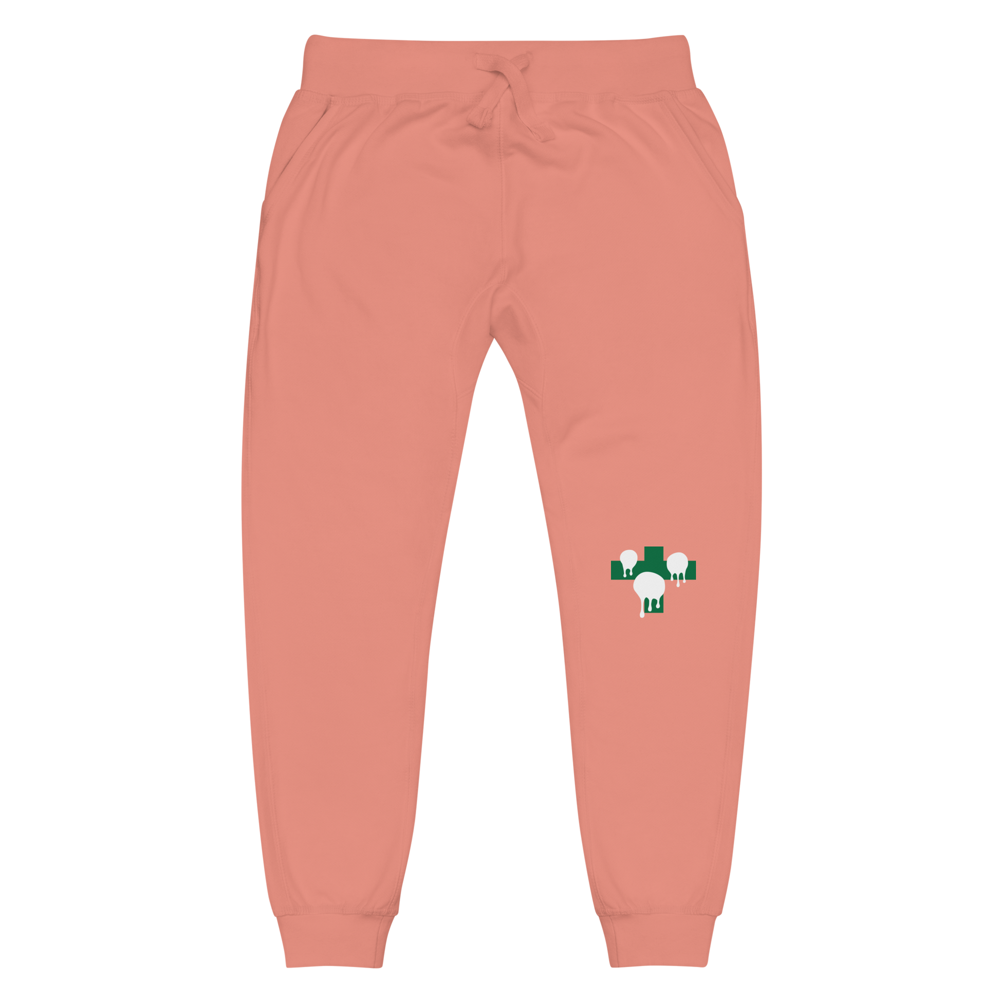 Unisex fleece sweatpants Dusty Rose
