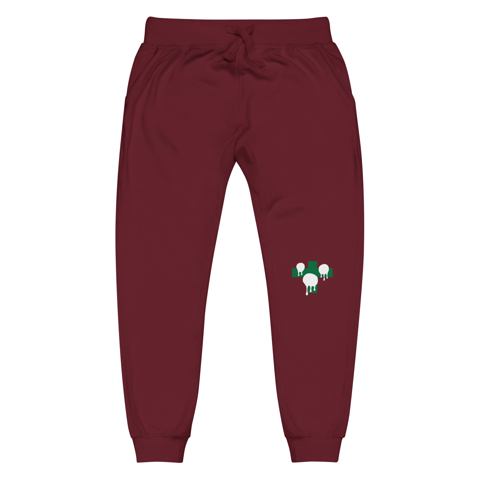 Unisex fleece sweatpants Maroon