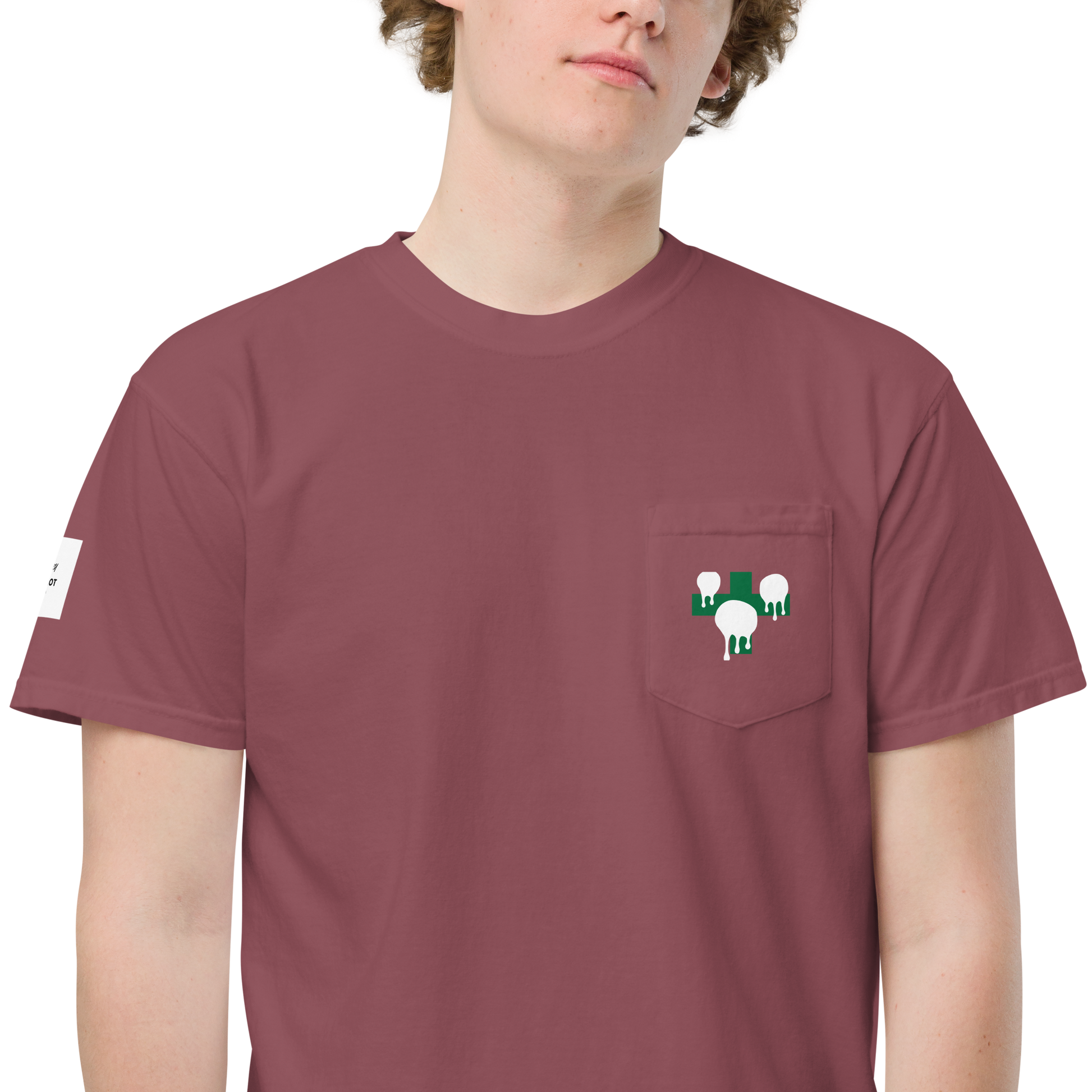 pocket t-shirt Brick