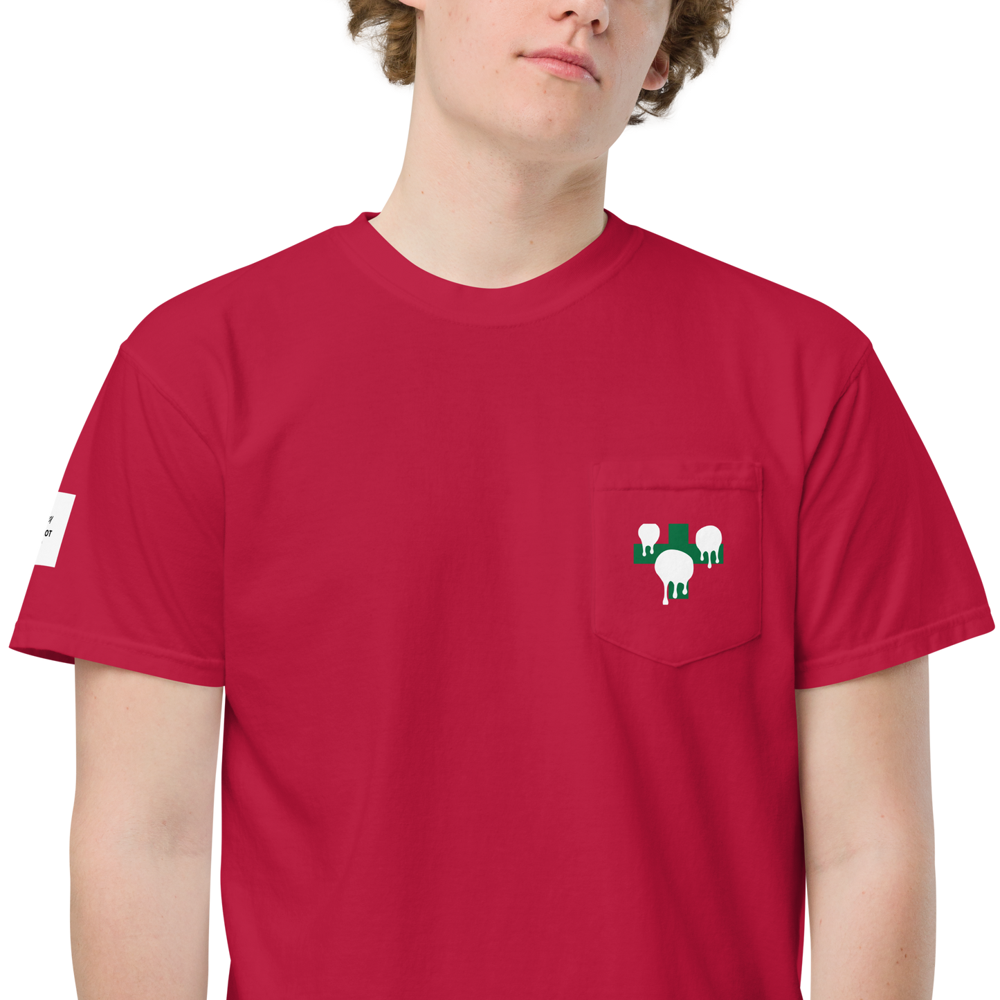 pocket t-shirt Red