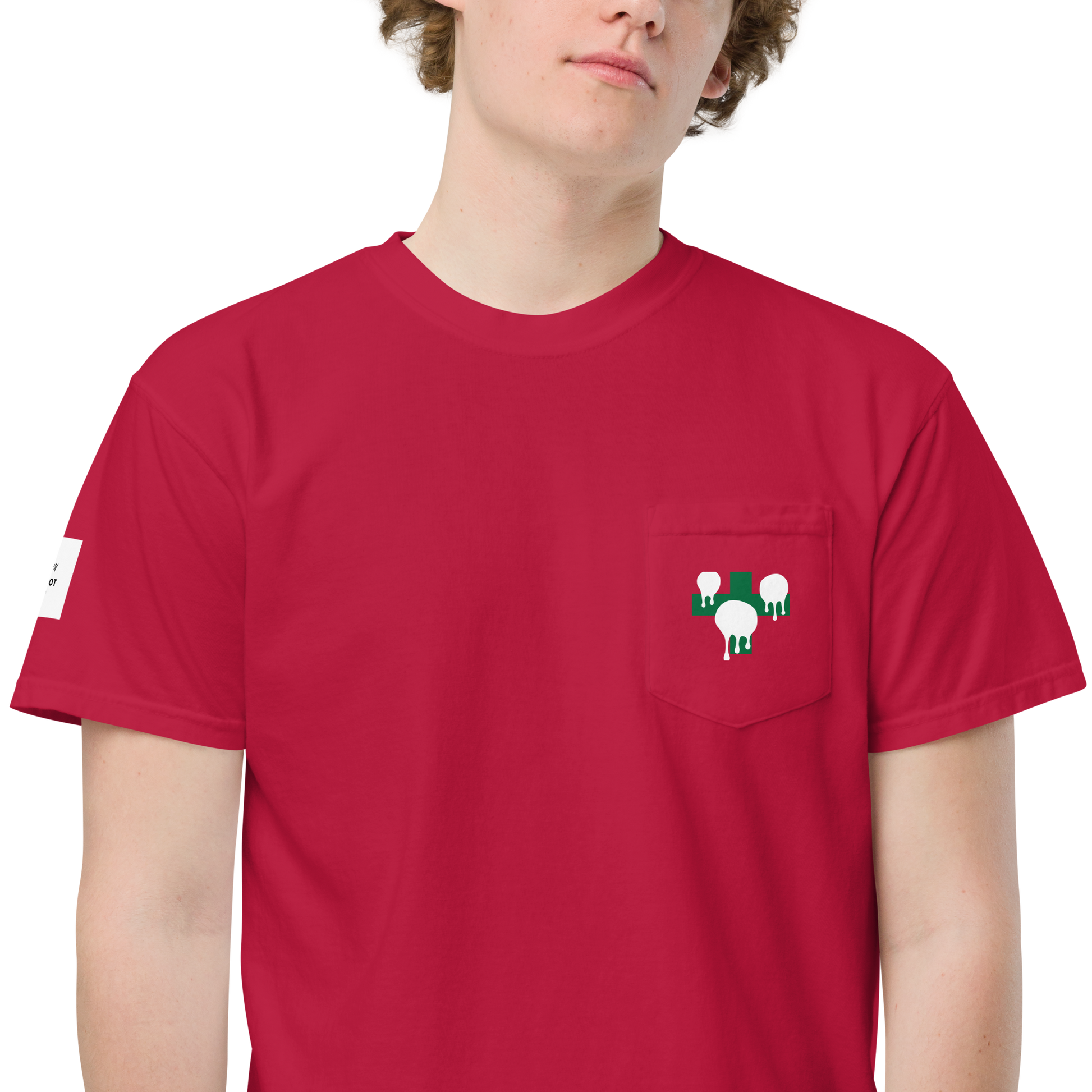 pocket t-shirt Red